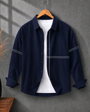 zikaraa Men Striped Regular Fit Shirt with Spread Collar-picture-38