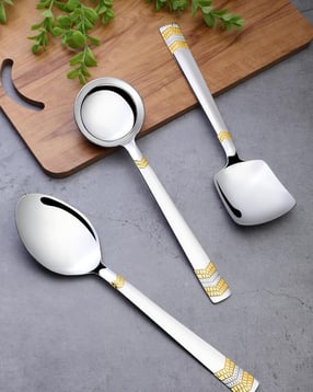 fns 24-Carat Gold-Plated 3-Piece Stainless Steel Cutlery Set -picture-22