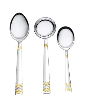 fns 24-Carat Gold-Plated 3-Piece Stainless Steel Cutlery Set -picture-46