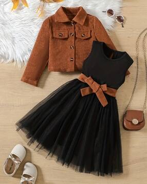styleconnect Girls Dress with Ribbed Jacket-picture-27