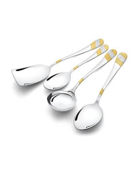 fns 24-Carat Gold-Plated 4-Piece Stainless Steel Cutlery Set -picture-35