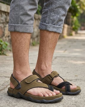 buda jeans co Men Multi Strap Sandals with Velcro Fastening-picture-25