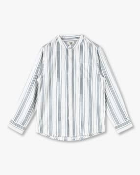 kb team spirit Boys Striped Tailored Fit Cotton Shirt-picture-35