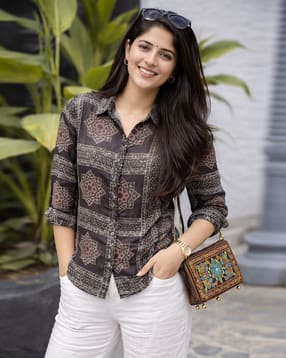 buda jeans co Women Relaxed Fit Printed Shirt-picture-31