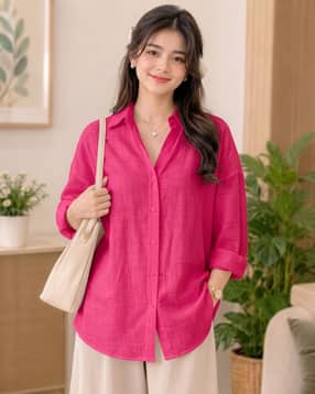 buda jeans co Women Oversized Fit Classic Shirt-picture-30