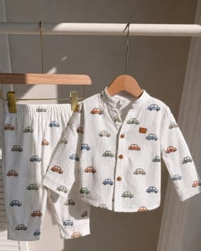 pixie n prince Boys Printed T-Shirt & Pants Set-picture-28