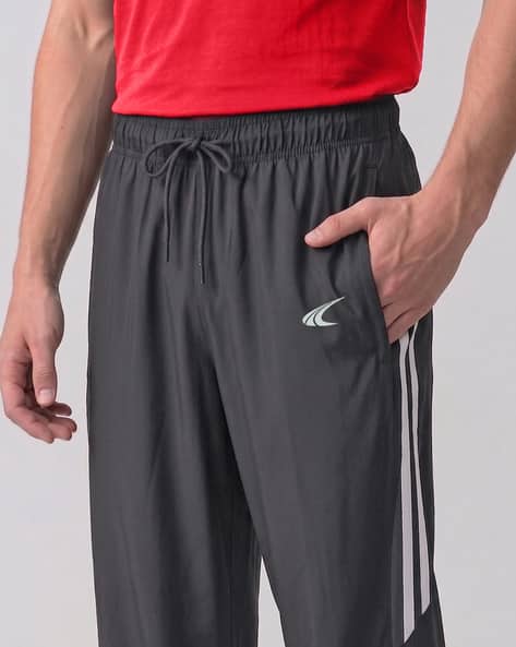 PERFORMAX Men Striped Mid-Rise Track Pants - Image 6
