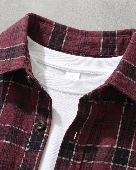 Buda Jeans Co Men Checked Cotton Shirt - Image 3