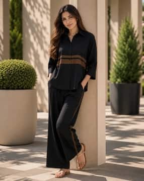 nyrika Women Striped Rayon 2-Piece Co-Ord Set-picture-33