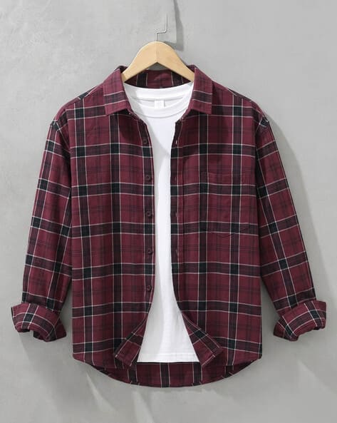 Buda Jeans Co Men Checked Cotton Shirt - Image 1