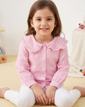 v-mart Girls Striped Regular Fit Top-picture-30