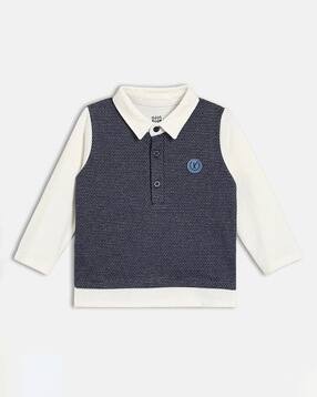 mini klub Boys Colourblock Regular Fit Polo T-Shirt-picture-40