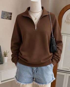 buda jeans co Women Regular Fit Sweatshirt with Zip Closure-picture-27