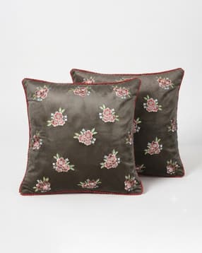 zensha decor Set of 2  Embroidered Cushion Covers-picture-28