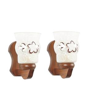 somil Decorated Wooden Wall Lamp with Hand -picture-35