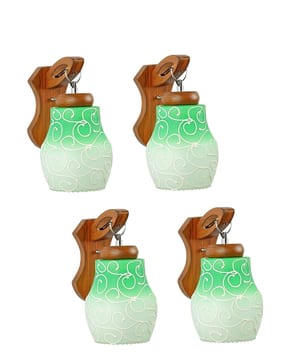 somil Decorated Wooden Wall Lamp with Hand -picture-26
