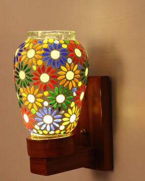 somil LED Wall Lamp with Hand-Painted Glass Shade-picture-33