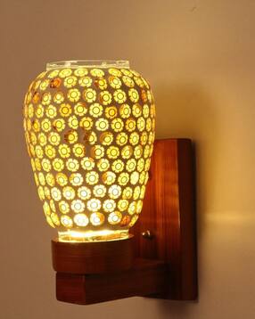 somil LED Wall Lamp with Hand-Painted Glass Shade-picture-29