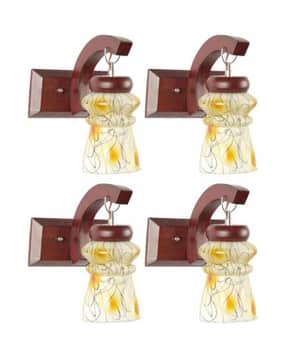 somil Decorated Wooden Wall Lamp with Hand -picture-23
