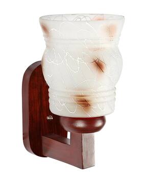 somil Decorated Wooden Wall Lamp with Hand -picture-31