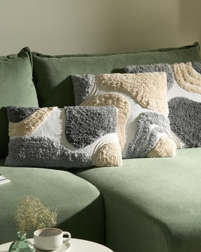 bungalow & beyond Set of 3 Square Shape Cushion Covers with Zip Closure -picture-30