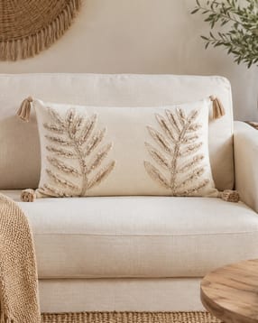 bungalow & beyond Rectangular Cushion Cover with Zip Closure -picture-19