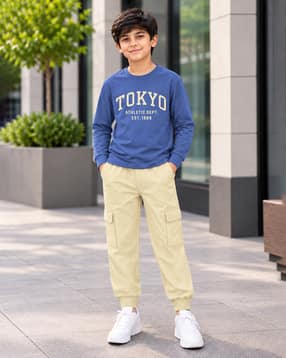 trampoline Boys Typography Print Pants & T-Shirt Set-picture-27