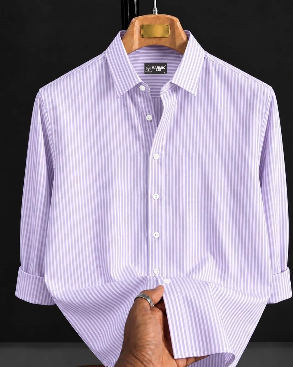 Marmic Fab Men Regular Fit Spread-Collar Shirt