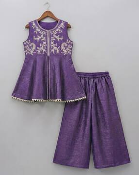shahudi designer Girls Embroidered Kurta Sets-picture-14