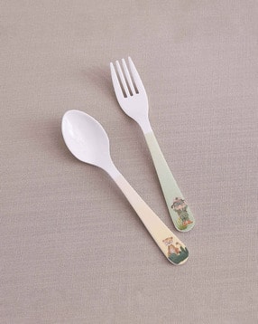 home centre Melamine Printed Spoon & Fork Set-picture-29