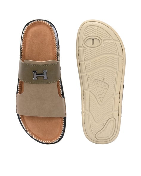 Mactree Men Open-Toe Slip-On Sandals Beige - Image 6