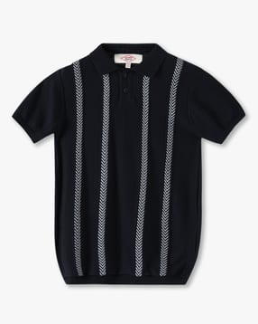 lee cooper Boys Striped Relaxed Fit Polo T-Shirt-picture-40