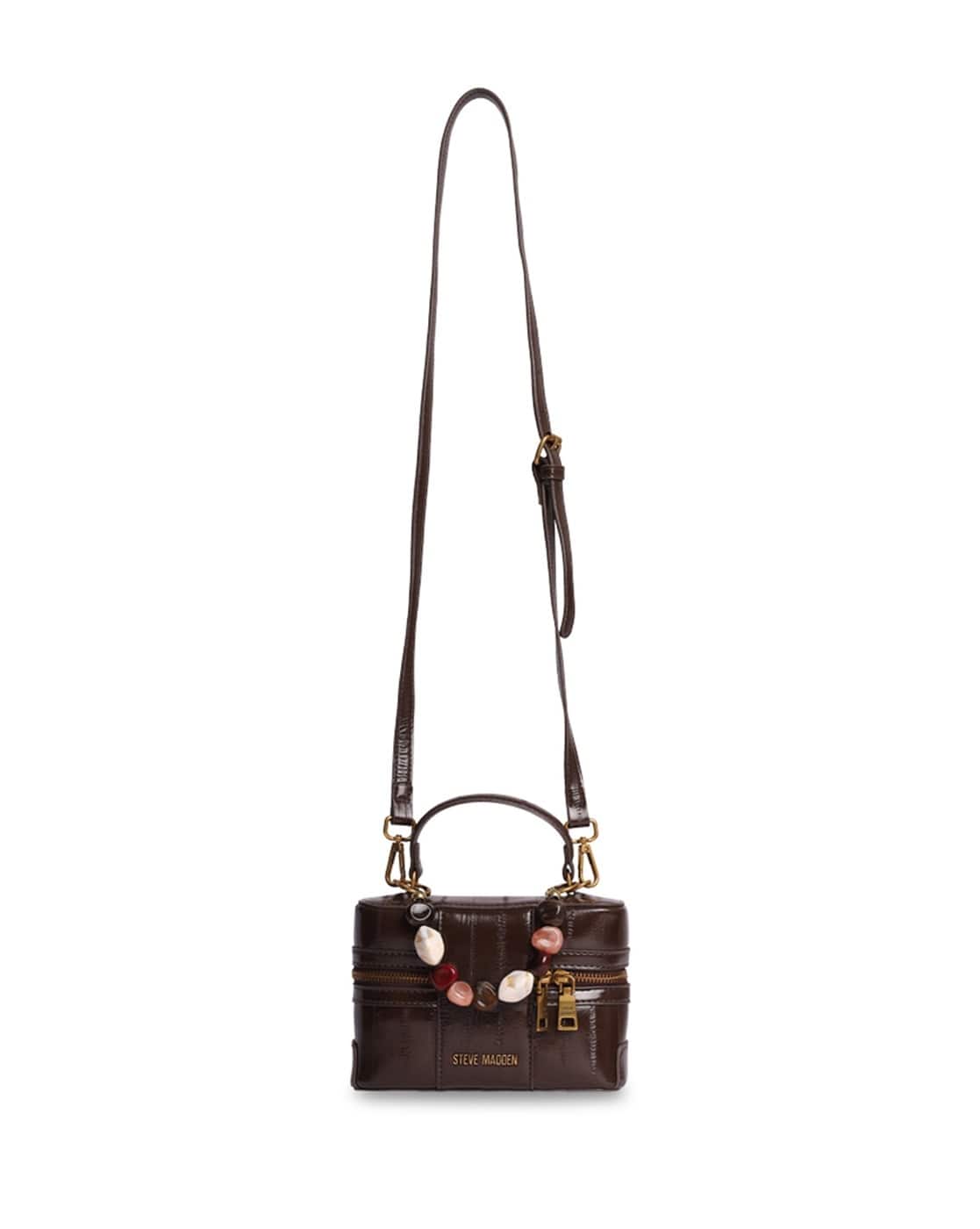 STEVE MADDEN Bminka Chocolate Adjustable Strap Crossbody — image 1 of 6