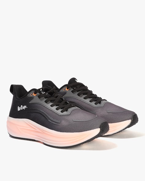 Lee Cooper Men's Low-Top Lace-Up Running Shoes (Black) - Image 2