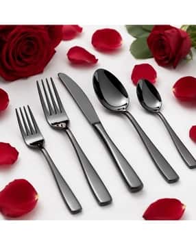 manishaware Pack of 5 Mirror Design Cutlery Sets-picture-16