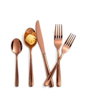 manishaware Pack of 5 Mirror Design Cutlery Sets-picture-31