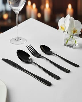 manishaware Pack of 4 Mirror Design Cutlery Sets-picture-32